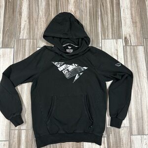 Paper Planes Men's Black Graphic Hoodie